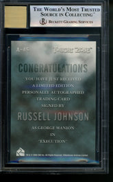 2002 Twilight Zone Shadows and Substance Autographs Russell Johnson Auto BGS 9